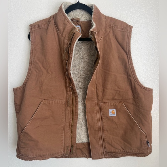 Carhartt flame-resistant sherpa lined vest - men’s xl - Picture 2 of 6